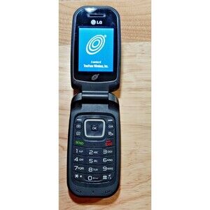 Vintage LG 440G / LG440G - Black ( TracFone ) Cellular Flip Phone Tested/Works